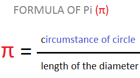 FORMULA OF Pi (π)