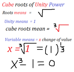 cube roots of unity power