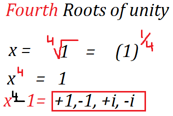 Fourth Roots of unity power