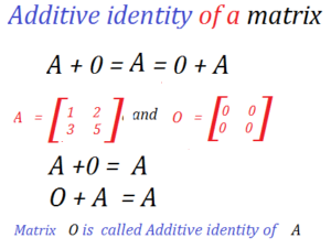 Additive identity of a matrix