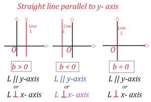 Straight Line parallel to y - axis