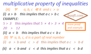 multiplicative property of inequalities